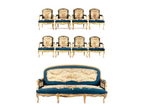 Umfangreiche Louis XV-Stil Salonmöbel
